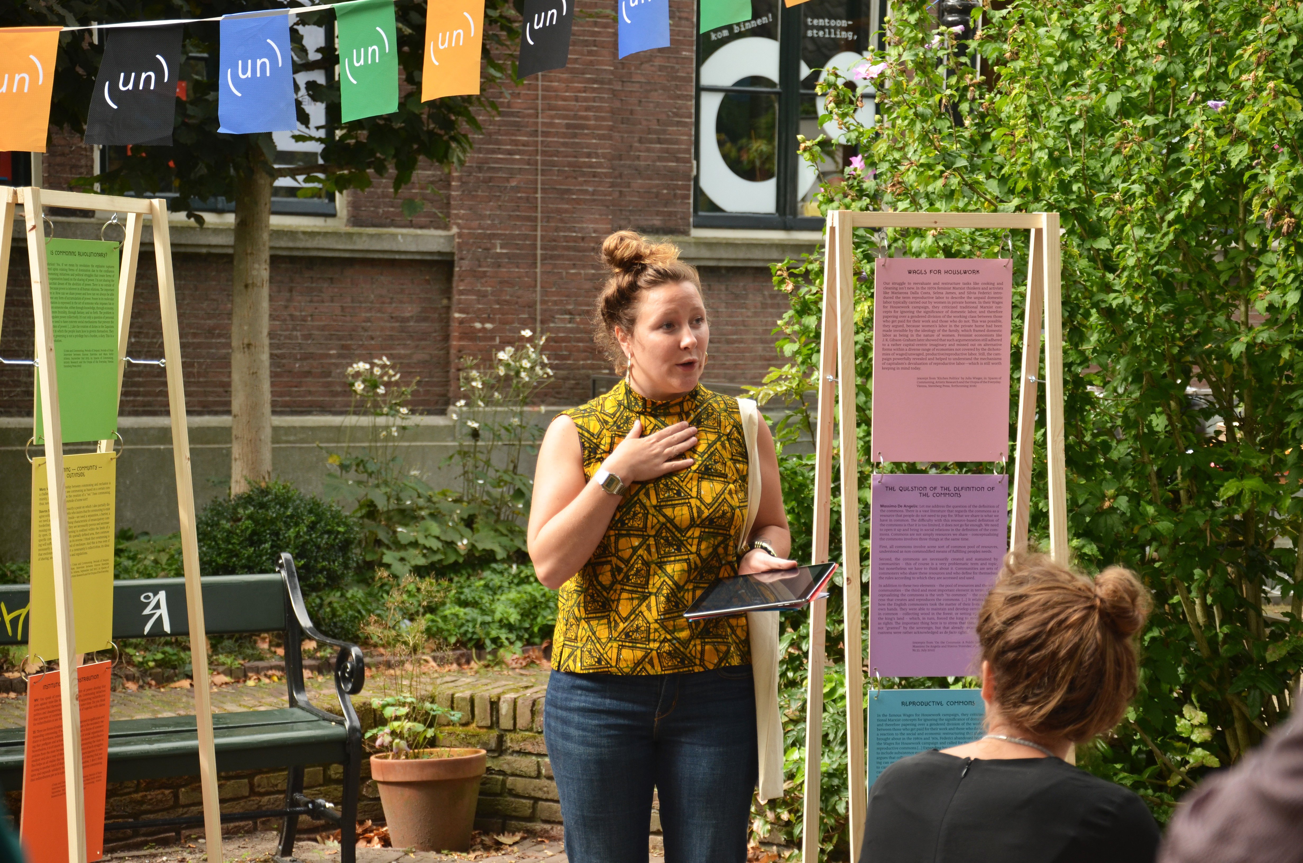 Welcome by Coco Duivenvoorde at Gat in de Markt! festival, photo by Whitney Stark (September 2016)