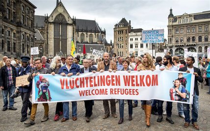 'Vluchtelingen welkom' (Amsterdam 2015)